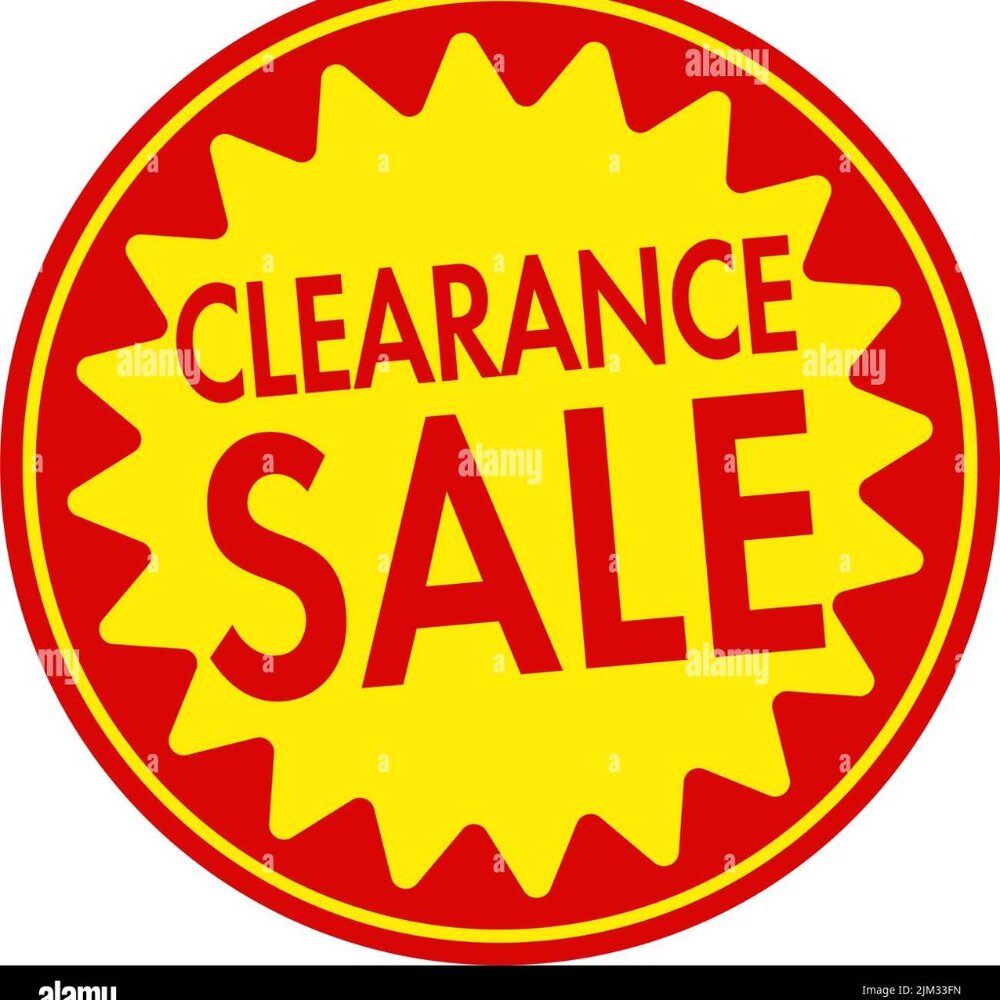 Clearance Sale !!